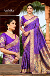 Banarasi Patola Saree for Women with Designer Peacock Handwork Blouse | Traditional Festive & Wedding Wear Saree