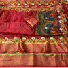 Dola Silk Saree for Karwa Chauth | Traditional Festive Saree with Designer Border & Ethnic Print