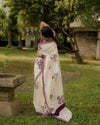 Moonlit Orchid Cotton Saree