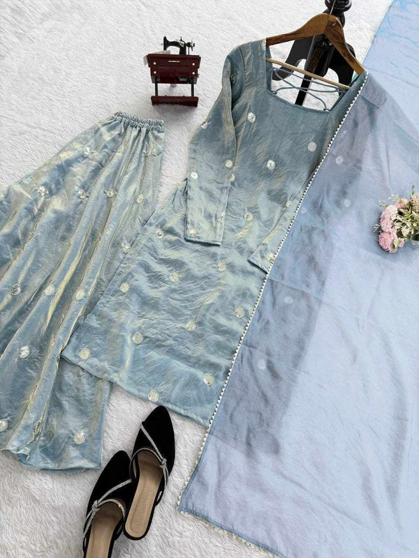 Luxury Embroidered Sharara Set