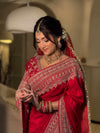 Rajkumari Crimson Saree