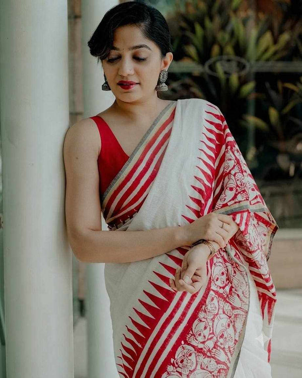 Premium Exclusive Doll Design Printed Saree for Women | Traditional Ethnic Wear for Festive & Party Occasions |