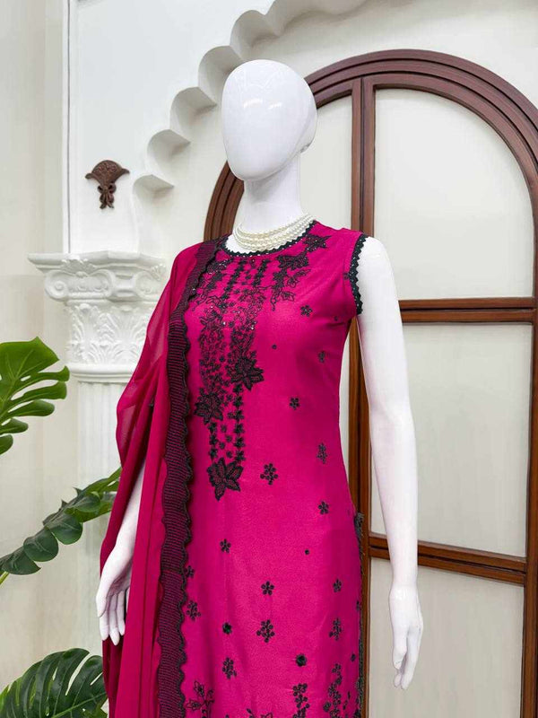 Rani Noir Embroidered Suit