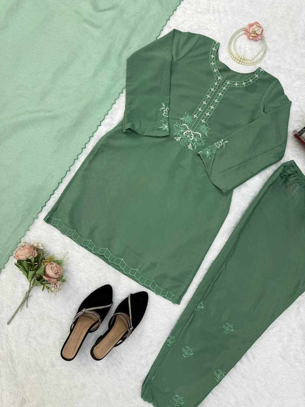 Mint Elegance Suit Set