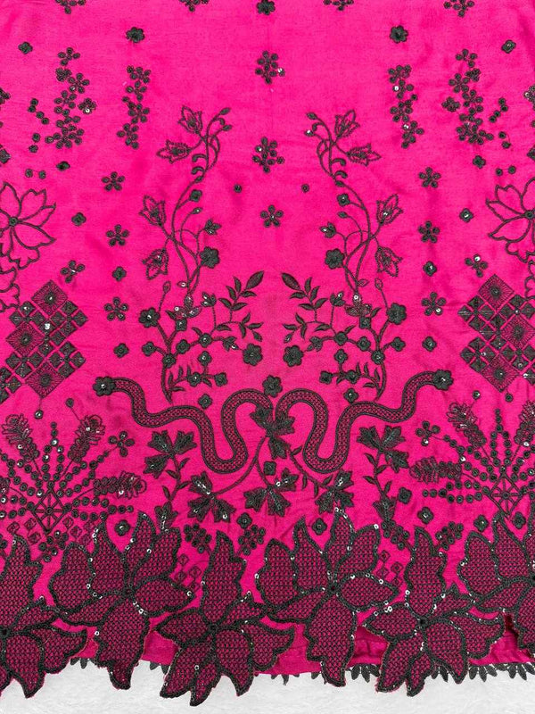 Rani Noir Embroidered Suit