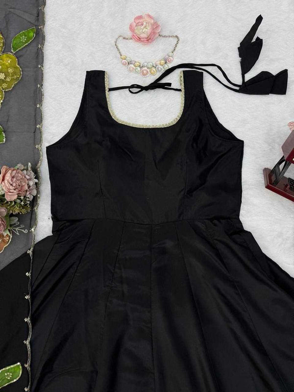 Ebony Blossom Gown