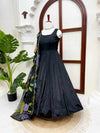 Ebony Blossom Gown