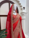 Rajkumari Crimson Saree