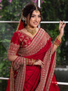 Rajkumari Crimson Saree