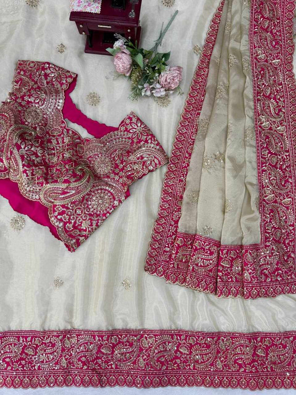 Meher Ivory Saree