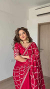 Zarina Crimson Saree