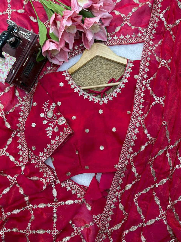 Zarina Crimson Saree