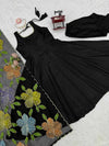 Ebony Blossom Gown
