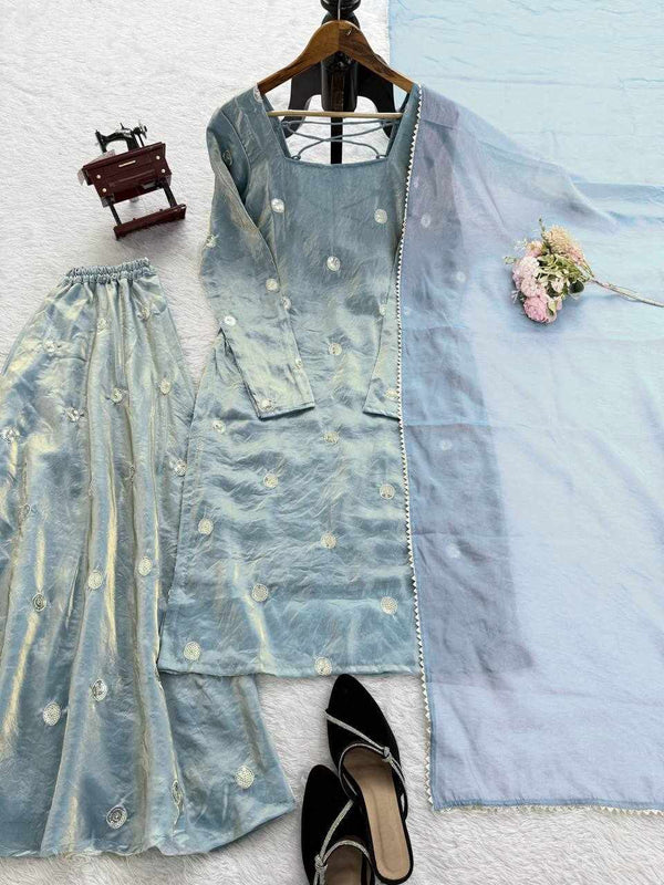 Luxury Embroidered Sharara Set