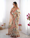Premium Exclusive Flower Design Cotton Saree for Women