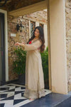 Premium Beige Silk Suit for Women | Designer Ethnic Wear