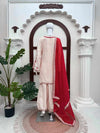 Ivory Blossom Red Suit