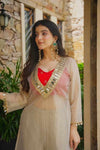 Premium Beige Silk Suit for Women | Designer Ethnic Wear