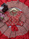 Rajkumari Crimson Saree