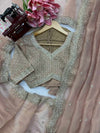 Celestial Champagne Saree