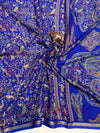 Tussar Silk Printed Saree with Peacock & Floral Motifs | Designer Ethnic Saree for Women