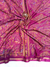 Tussar Silk Printed Saree with Peacock & Floral Motifs | Designer Ethnic Saree for Women