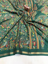 Tussar Silk Printed Saree with Peacock & Floral Motifs | Designer Ethnic Saree for Women