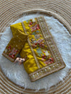 Vichitra Silk Embroidered Saree for Women | Designer Silk Saree with Embroidery Border