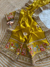 Vichitra Silk Embroidered Saree for Women | Designer Silk Saree with Embroidery Border
