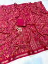Tussar Silk Floral Printed Saree for Women | Multicolor Floral Silk Saree