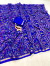 Tussar Silk Floral Printed Saree for Women | Multicolor Floral Silk Saree