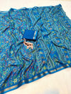 Tussar Silk Floral Printed Saree for Women | Multicolor Floral Silk Saree