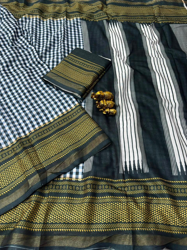 Mul Cotton Printed Saree for Women | Lightweight & Elegant Cotton Saree