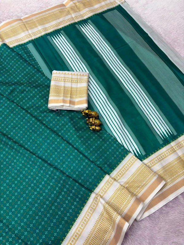 Mul Cotton Printed Saree for Women | Lightweight & Elegant Cotton Saree
