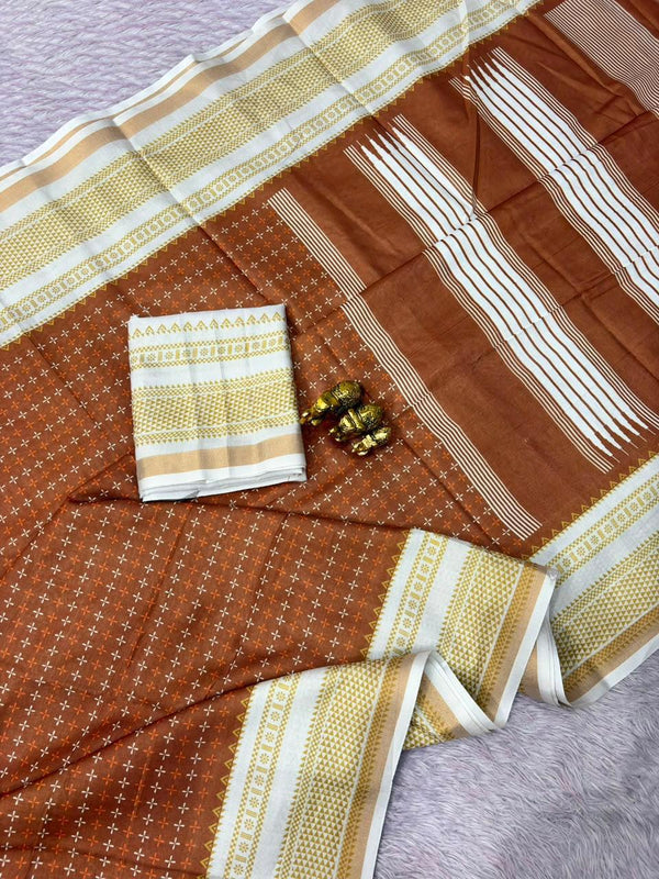 Mul Cotton Printed Saree for Women | Lightweight & Elegant Cotton Saree