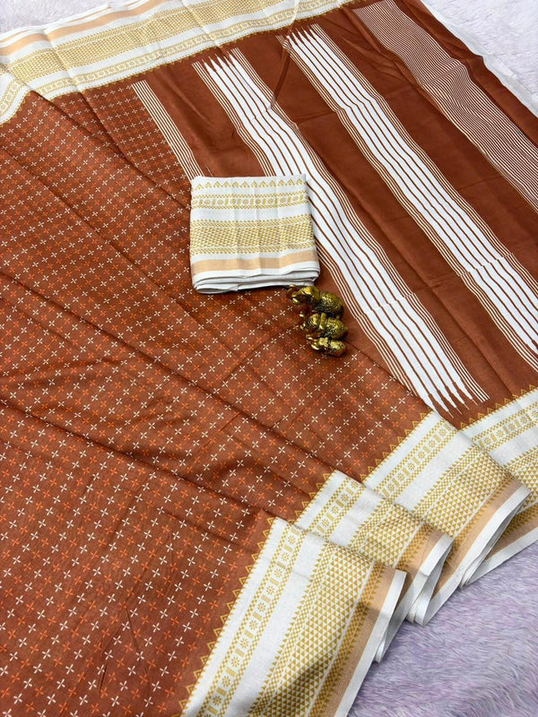 Mul Cotton Printed Saree for Women | Lightweight & Elegant Cotton Saree