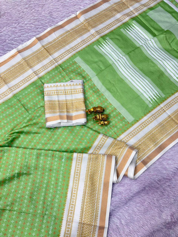 Mul Cotton Printed Saree for Women | Lightweight & Elegant Cotton Saree
