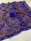 Tussar Silk Paisley Printed Saree for Women | Multicolor Printed Silk Saree