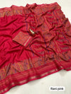 Tussar Silk Paisley Border Printed Saree for Women | Elegant Printed Silk Saree