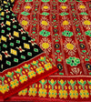 Ikat Linen Saree for Women | Traditional Ikat Print Linen Saree
