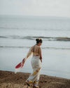 Hand Block Printed Linen Saree for Women | Contemporary Printed Linen Saree