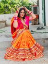 Heavy Bandhani Saree for Women | Traditional Designer Bandhej Saree with Rich Embroidered Border