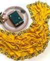 Chinnon Saree for Women | Elegant Embroidered Saree with Designer Floral Lace Border