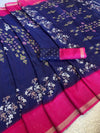 Marshmellow Saree for Women with Designer Zari Border | Elegant Soft Finish Festive & Party Wear Saree