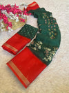 Marshmellow Saree for Women with Designer Zari Border | Elegant Soft Finish Festive & Party Wear Saree