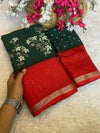 Marshmellow Saree for Women with Designer Zari Border | Elegant Soft Finish Festive & Party Wear Saree
