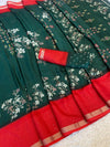 Marshmellow Saree for Women with Designer Zari Border | Elegant Soft Finish Festive & Party Wear Saree