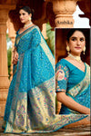 Banarasi Patola Saree for Women with Designer Peacock Handwork Blouse | Traditional Festive & Wedding Wear Saree