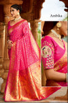 Banarasi Patola Saree for Women with Designer Peacock Handwork Blouse | Traditional Festive & Wedding Wear Saree