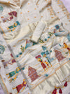 Erode Silk Saree for Women with Traditional Digital Print & Zari Border | Elegant Ethnic & Festive Wear Saree